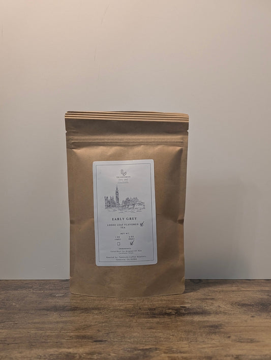 Earl Grey loose leaf tea from The Amsterdam Coffee Haus — premium bergamot tea delivered across Houston and Fort Bend County, TX